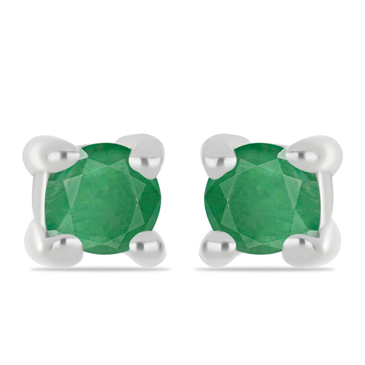 Strieborné Sada s Brazílskym Smaragdom ( Náušnice+Prsteň +Prívesok )