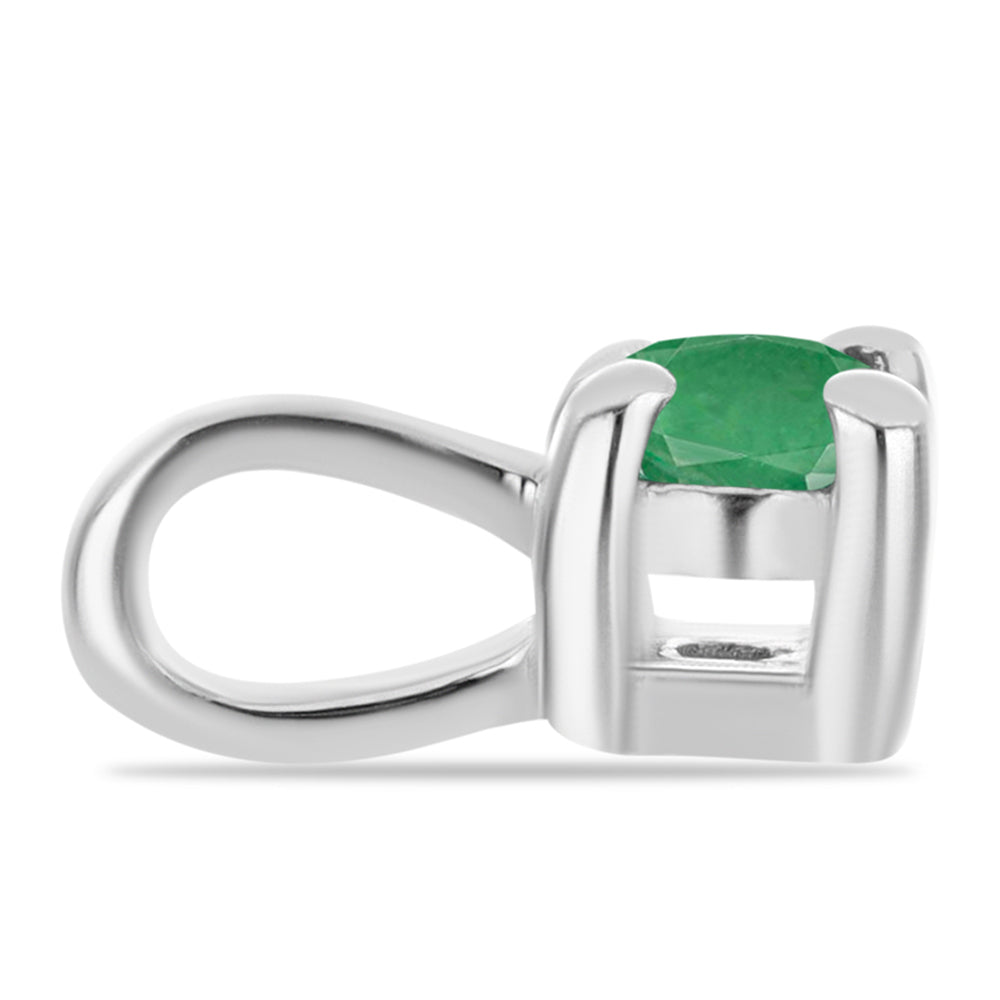 Strieborné Sada s Brazílskym Smaragdom ( Náušnice+Prsteň +Prívesok ) 6 