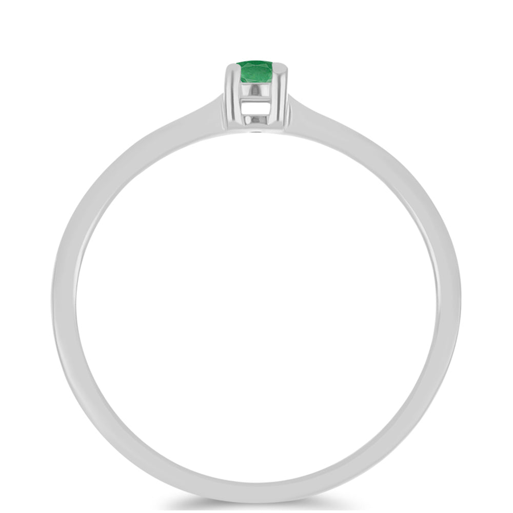 Strieborné Sada s Brazílskym Smaragdom ( Náušnice+Prsteň +Prívesok )