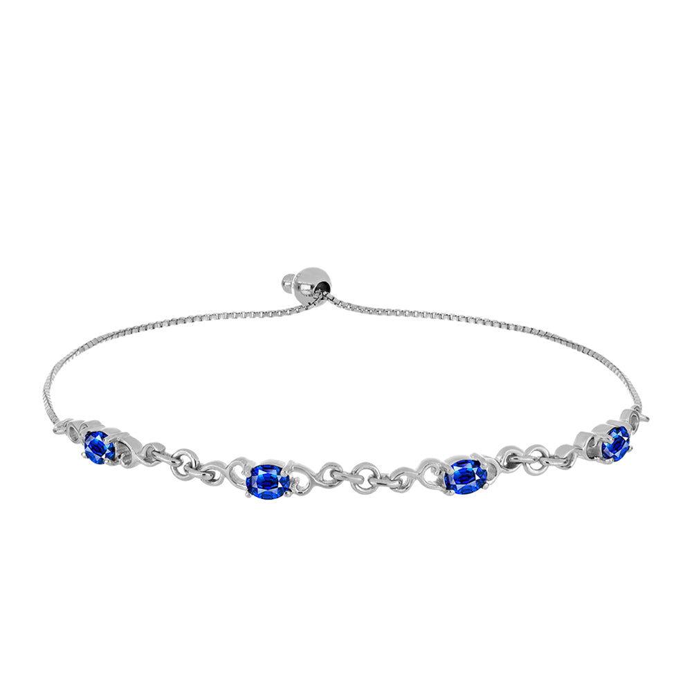 Strieborný Náramok s Austrálskym Modrým Zafírom