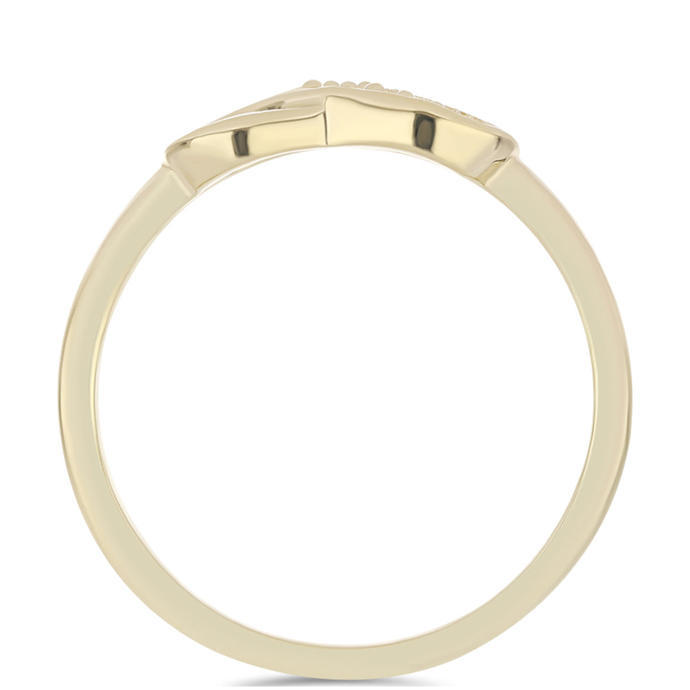 Pozlátený Strieborný Prsteň s Fialovým Diamantom 2 