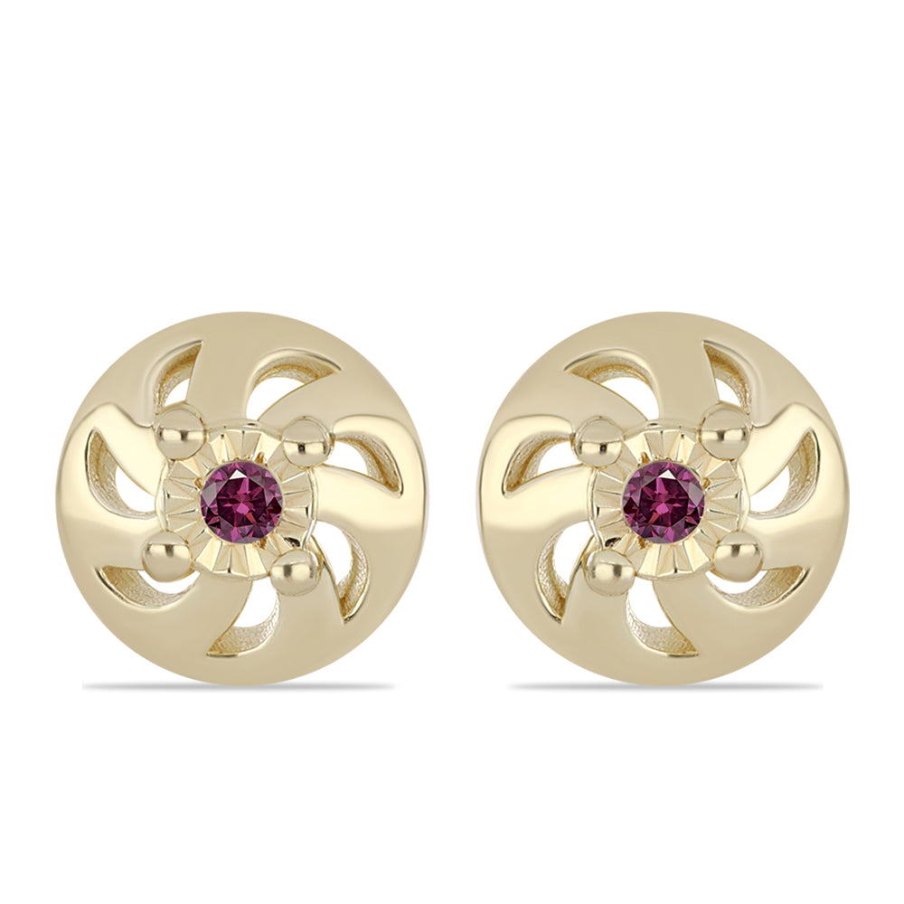 Pozlátené Strieborné Sada s Fialovým Diamantom ( Náušnice+Prsteň +Prívesok )