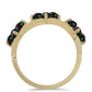 Pozlátený Strieborný Prsteň s Polnočne Čiernym Etiópskym Opálom z Lega Dembi