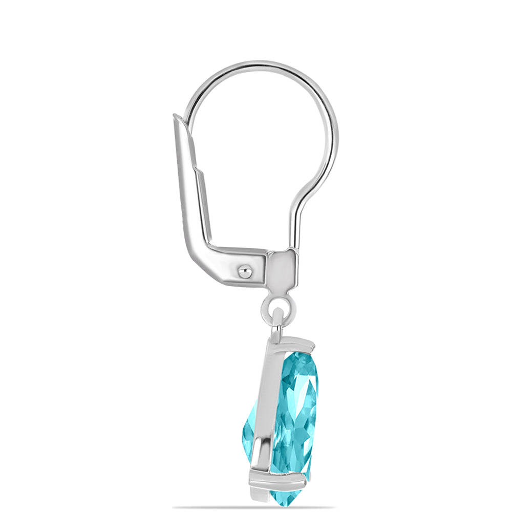 Strieborné Náušnice s Paraiba Kremeňom 2 