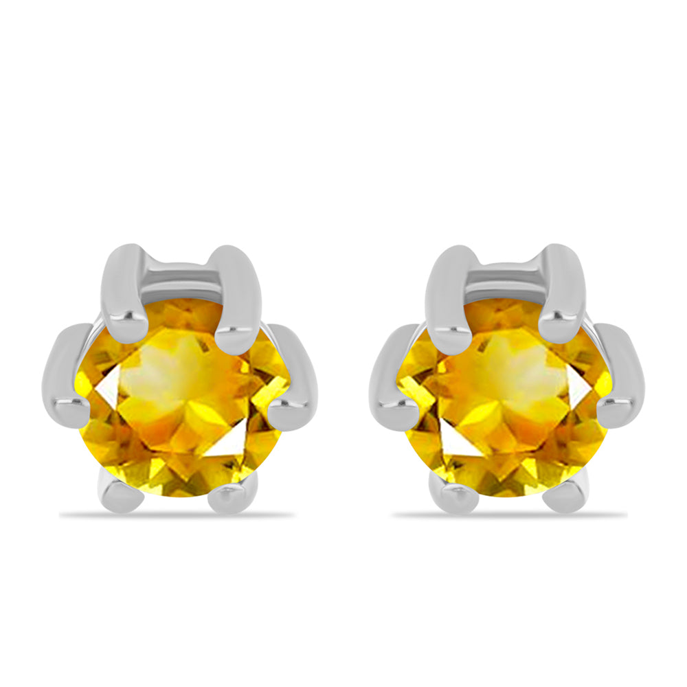 Strieborné Sada s Uralským Citrínom ( Náušnice+Prsteň )