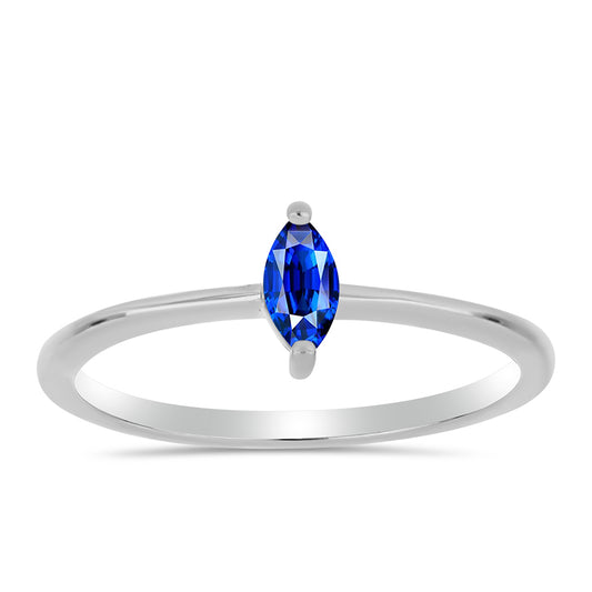 Strieborný Prsteň s Austrálskym Modrým Zafírom