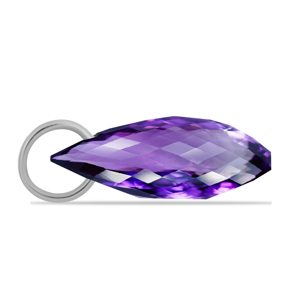 Strieborný Prívesok s Marockým Ametystom 2 