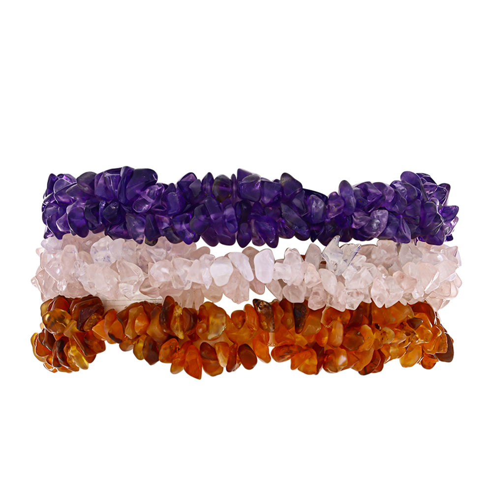 Nugetové Sada s Marockým Ametystom a Karneolom z Tagebau ( Náramok ) 2 