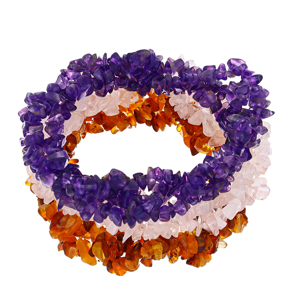 Nugetové Sada s Marockým Ametystom a Karneolom z Tagebau ( Náramok ) 1 