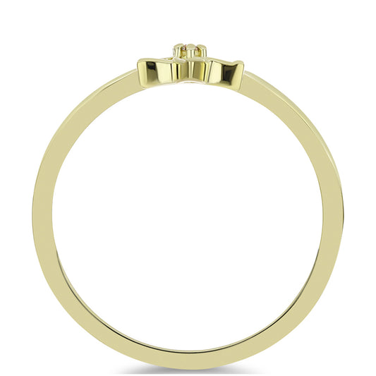 Pozlátený Strieborný Prsteň s Champagne Diamantom