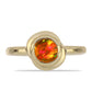 Pozlátený Strieborný Prsteň s Americkým Ohnivým Opálom