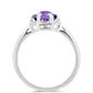 Strieborný Prsteň s Marockým Ametystom
