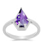 Strieborný Prsteň s Marockým Ametystom
