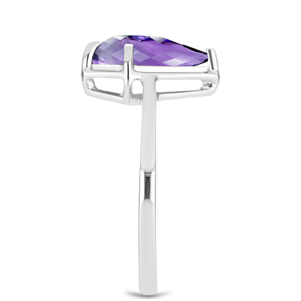 Strieborný Prsteň s Marockým Ametystom 4 