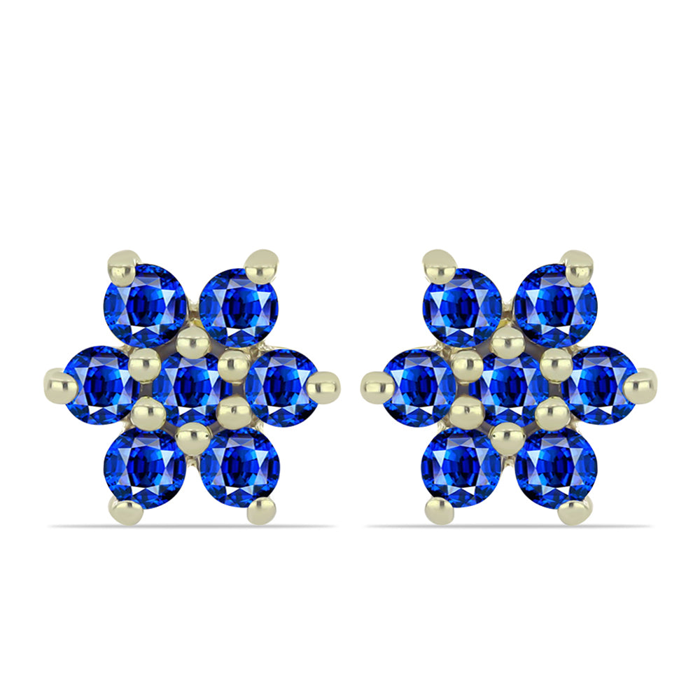 Pozlátené Strieborné Sada s Madagaskarským Rubínom a Brazílskym Smaragdom ( Náušnice )