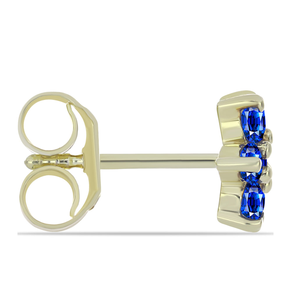 Pozlátené Strieborné Sada s Madagaskarským Rubínom a Brazílskym Smaragdom ( Náušnice )