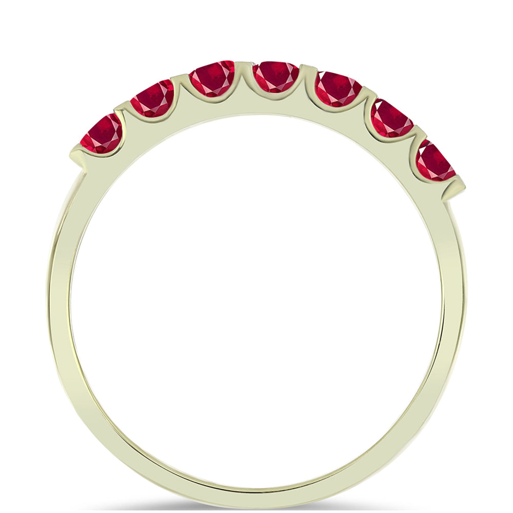 Pozlátený Strieborný Prsteň s Madagaskarským Rubínom 3 