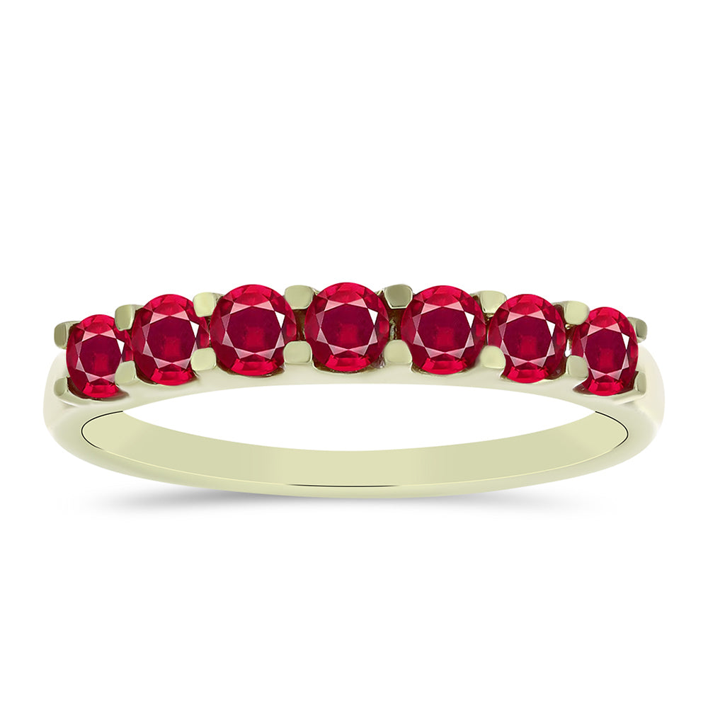 Pozlátený Strieborný Prsteň s Madagaskarským Rubínom 1 