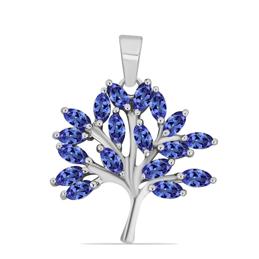 Strieborný Prívesok s Tanzanitom