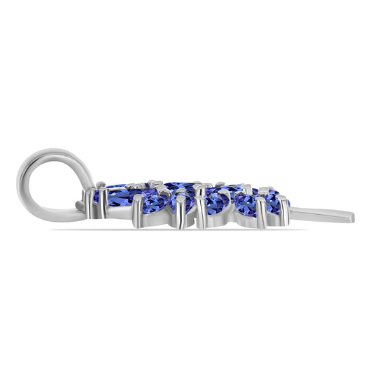 Strieborný Prívesok s Tanzanitom