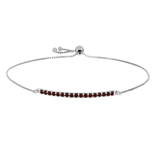 Strieborný Náramok s Bartonským Granátom