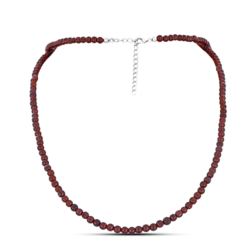 Strieborný Náhrdelník s Bartonským Granátom 1 