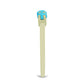 Pozlátený Strieborný Prsteň s so Sleeping Beauty Tyrkysom