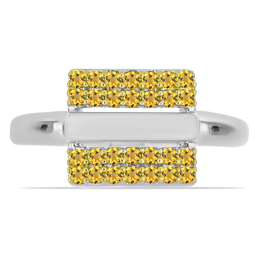 Pozlátený Prsteň s Uralským Citrínom