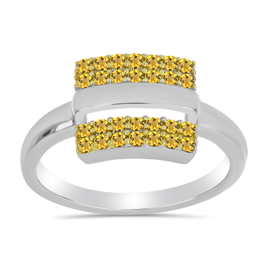 Pozlátený Prsteň s Uralským Citrínom