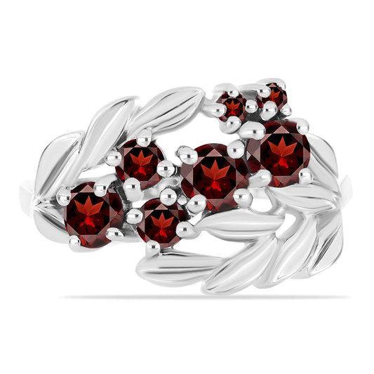 Strieborný Prsteň s Bartonským Granátom