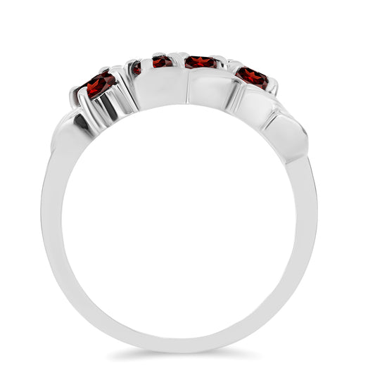 Strieborný Prsteň s Bartonským Granátom