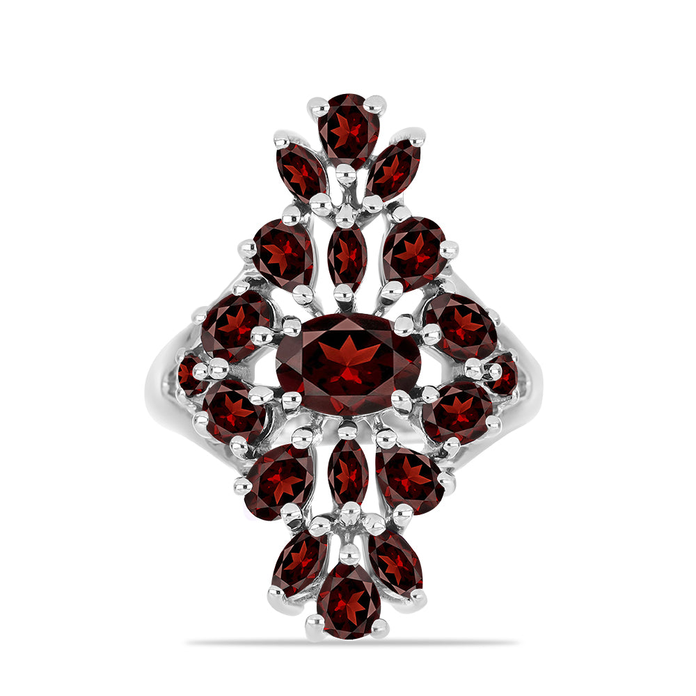 Strieborný Prsteň s Bartonským Granátom 1 