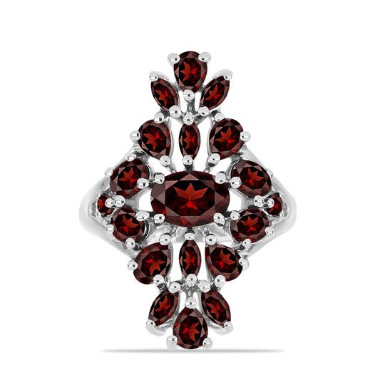 Strieborný Prsteň s Bartonským Granátom