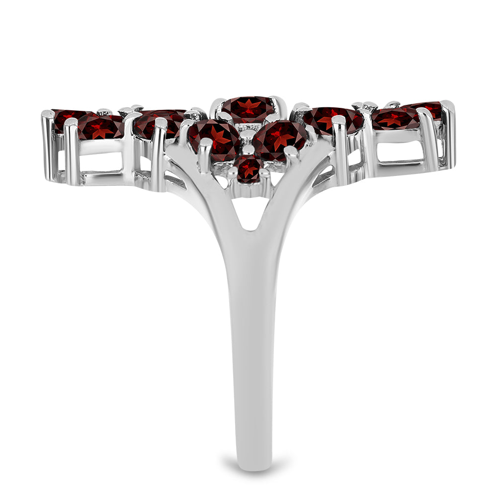 Strieborný Prsteň s Bartonským Granátom