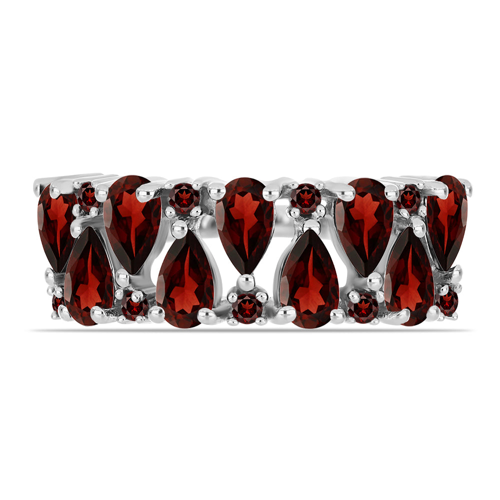 Strieborný Prsteň s Bartonským Granátom