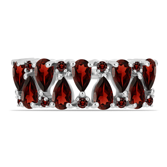 Strieborný Prsteň s Bartonským Granátom