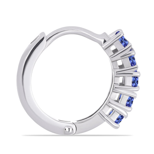 Strieborné Náušnice s Tanzanitom