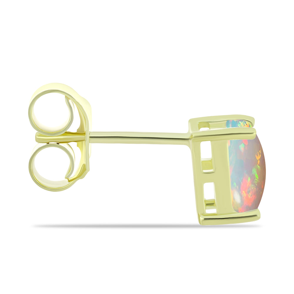 Pozlátené Strieborné Náušnice s Etiópskym Opálom z Lega Dembi 2 