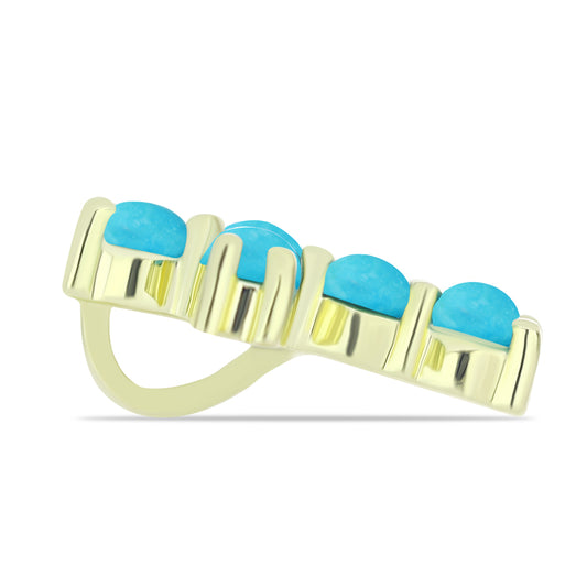 Kríž Pozlátený Strieborný Prívesok s so Sleeping Beauty Tyrkysom