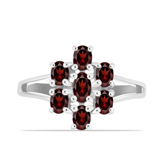 Strieborný Prsteň s Bartonským Granátom