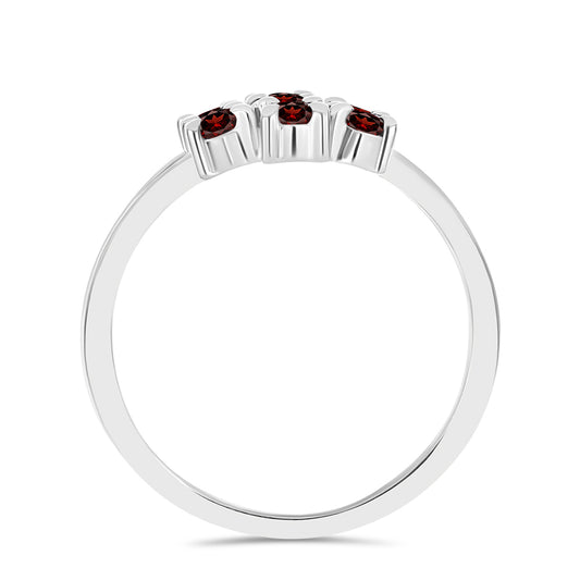 Strieborný Prsteň s Bartonským Granátom