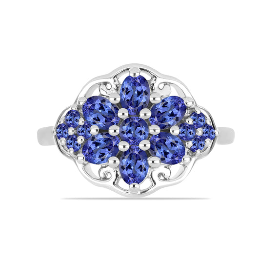 Strieborný Prsteň s Tanzanitom