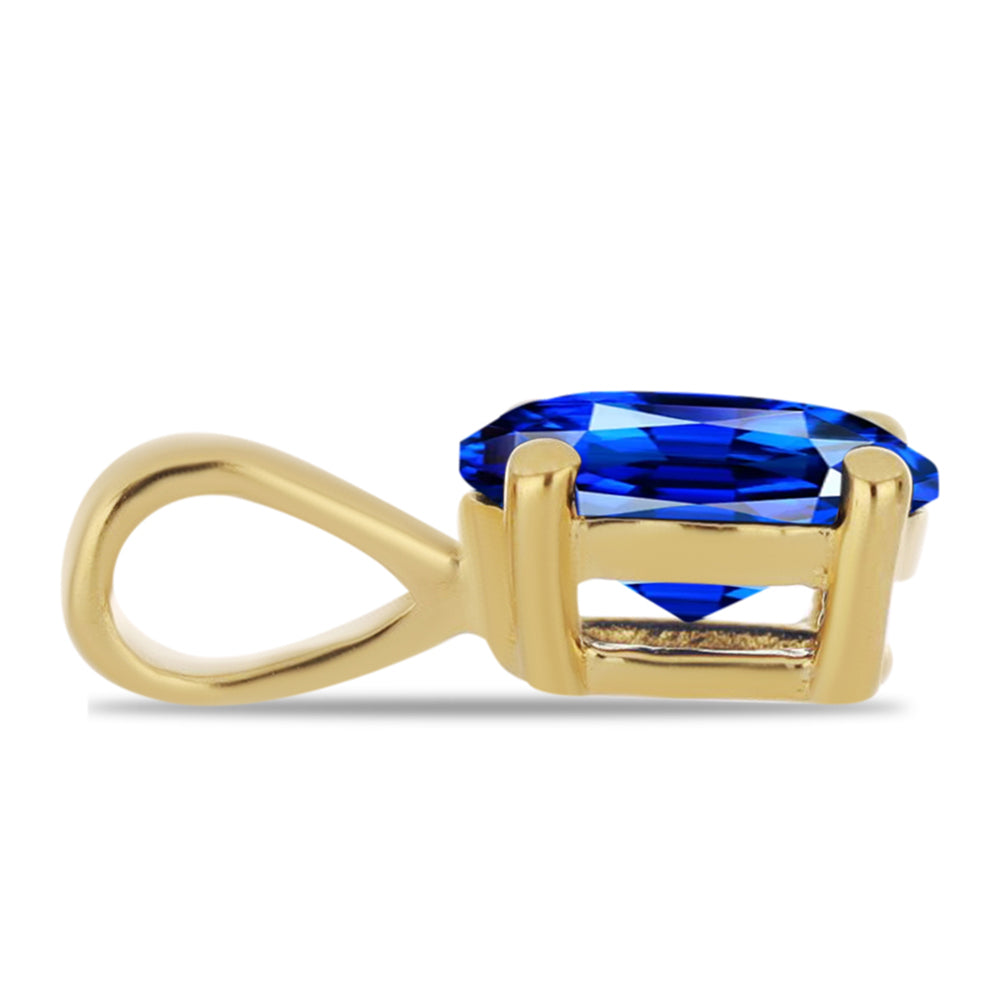 Pozlátené Strieborné Sada s Umelým Rubínom a Umelým Smaragdom ( Prívesok )