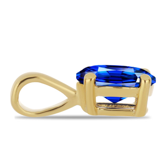 Pozlátené Strieborné Sada s Umelým Rubínom a Umelým Smaragdom ( Prívesok )