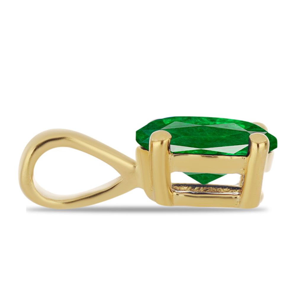 Pozlátené Strieborné Sada s Umelým Rubínom a Umelým Smaragdom ( Prívesok ) 4 