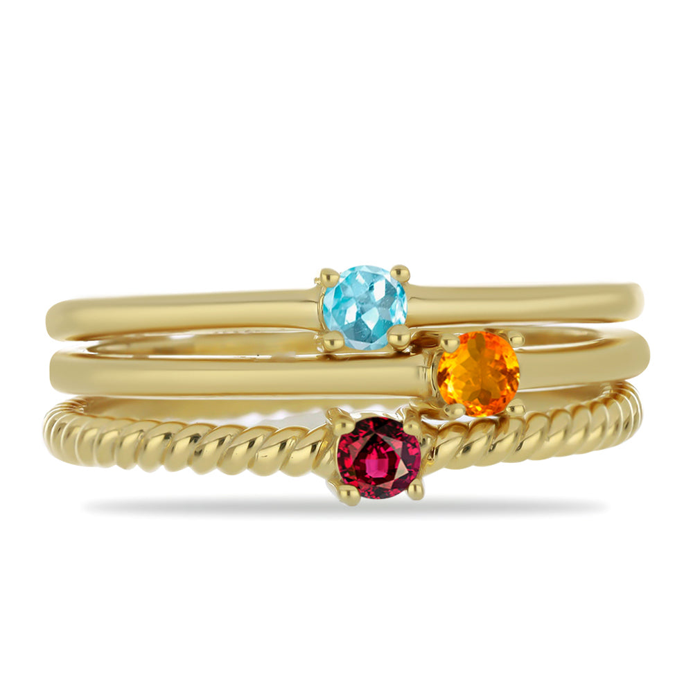 Pozlátené Strieborné Sada s Bartonským Granátom a Uralským Citrínom ( Prsteň )