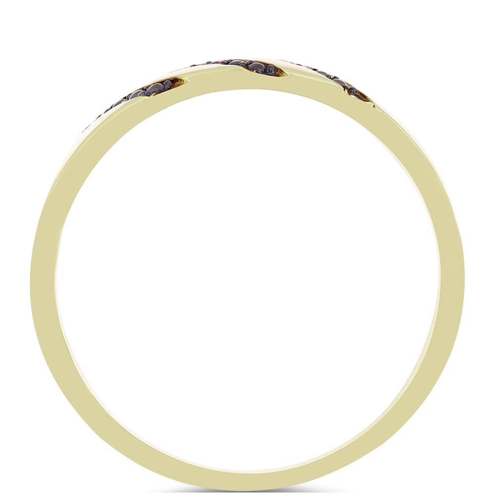 Pozlátený Strieborný Prsteň s so Zeleným Diamantom 2 