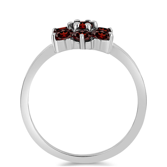 Strieborný Prsteň s Bartonským Granátom