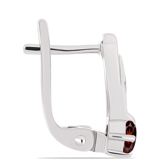 Strieborné Náušnice s Bartonským Granátom