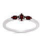 Strieborný Prsteň s Bartonským Granátom